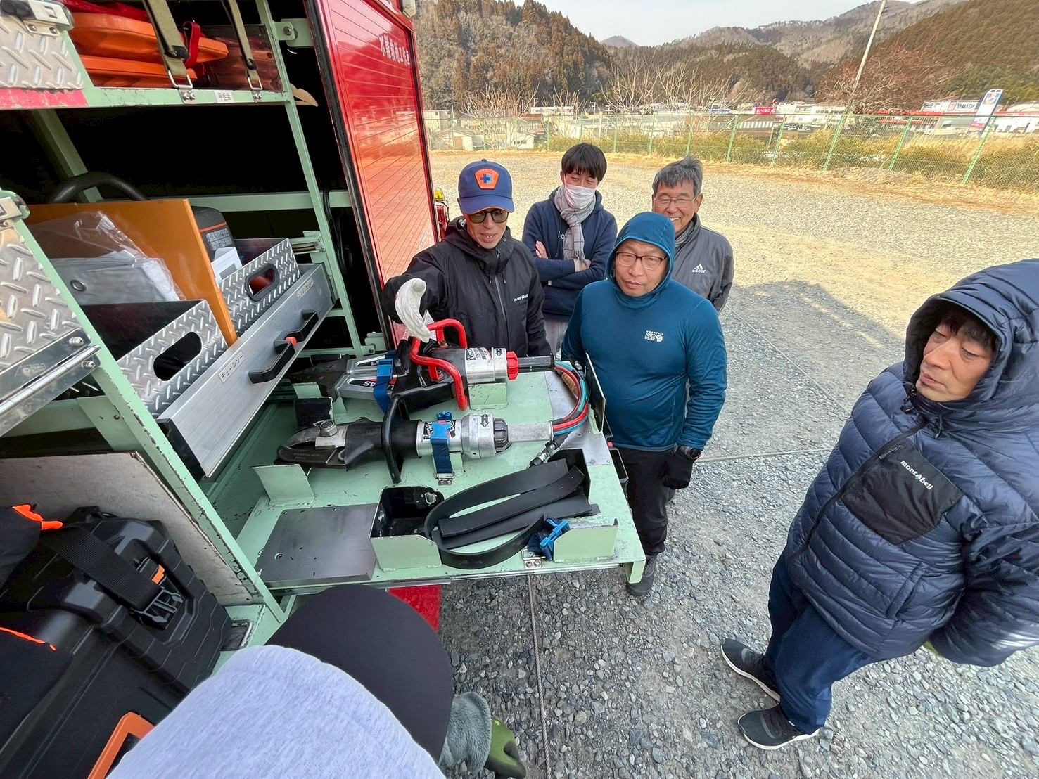 油圧器具の様子1