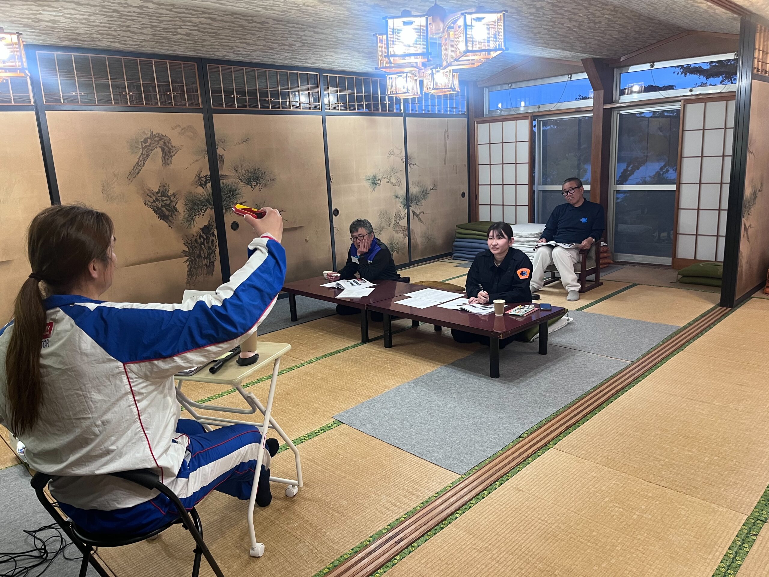 座学の様子（旅館とらや）